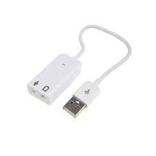 USB TO SOUND 7.1 CH WHITE CABLE