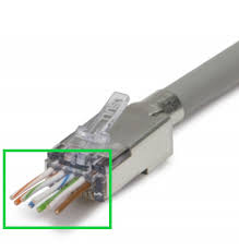 PASS THROUGH RJ 45 CONNECTOR